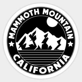 Skiing Mammoth Mountain California Hike Ski Snowboard Mountain Bike CA Sticker